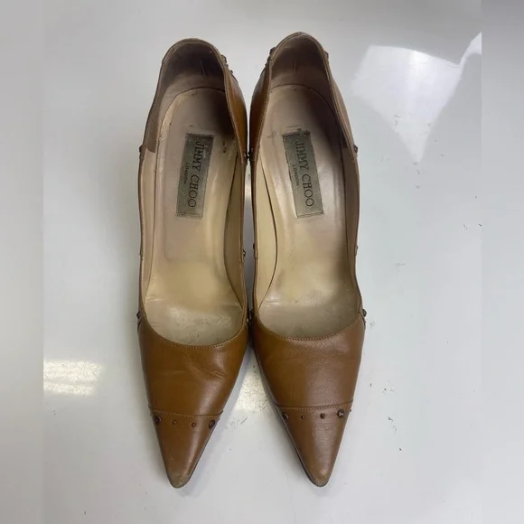 Jimmy Choo - Coroman Tobacco size 8 Heels - Picture 2 of 10